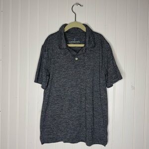 Crewcuts Heather Short Sleeve Tech Active Polo Shirt Size Large